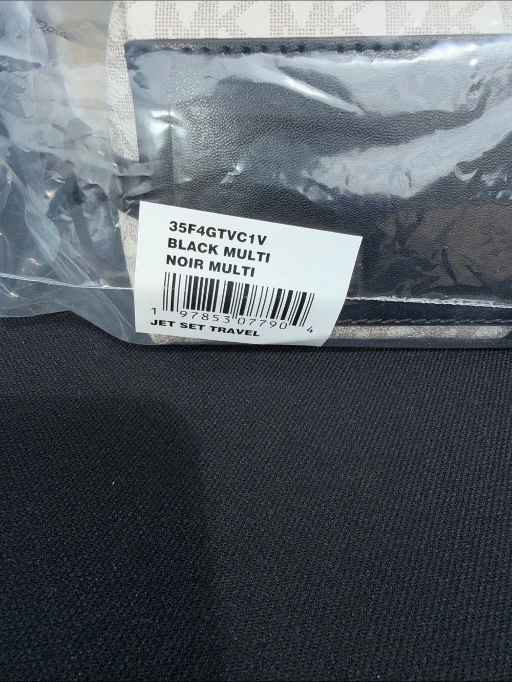 Michael Kors Black & Vanilla Logo Crossbody Bag - Picture 3 of 3